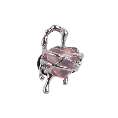 Charm decorativo corazón minidots acero inoxidable plateado 2.5 cm -  Minidots