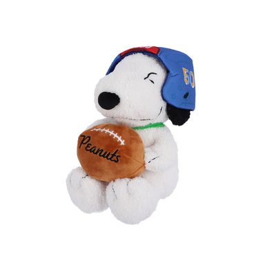 Peluche snoopy de rugby felpa blanco 30x17 cm -  Snoopy