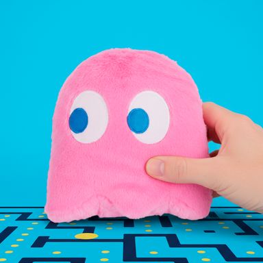 Peluche Pinky de Felpa color Rosa de 20x22 cm -  Pac-Man