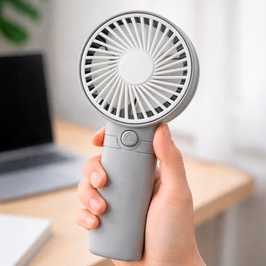 Ventilador de mano recargable solid color gris -  Miniso
