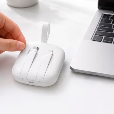 Power Bank mini berri 9000mah con cable mod x001 blanco -  Miniso