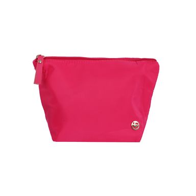 Cosmetiquera miniso basica trapecio rosa fuerte -  Miniso