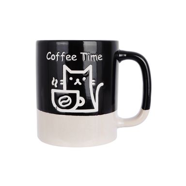 Taza de cerámica serie cute cat 520ml negra -  Miniso