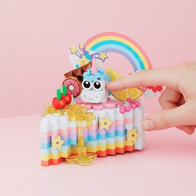 Bloques happy food crepe arcoíris serie miniso -  Miniso