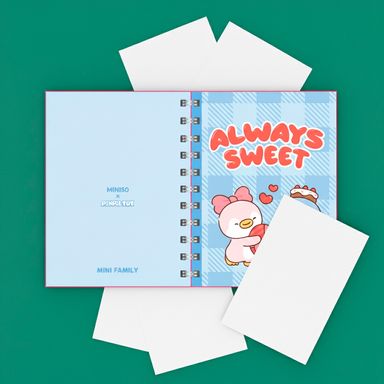 Set libretas de espiral pasta suave mini family multicolor 2 piezas -  Mini Family