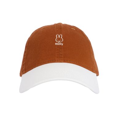 Gorra de béisbol colección miffy bicolor blanco y café -  Miffy