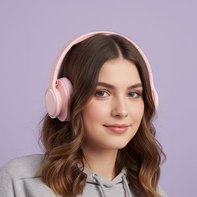 Audífonos inalámbricos elegant mod p16 rosa -  Miniso