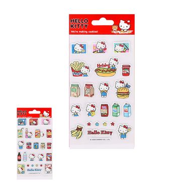 Plantilla de stickers hello kitty retro diner -  Hello Kitty Retro Dinner