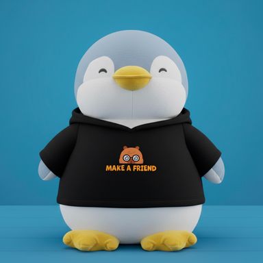 Ropa para peluche chaqueta colección make a friend textil negra 31x27 cm -  Make A Friend