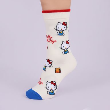 Medias para mujer hello kitty textiles beige talla 24-26 -  Hello Kitty Retro Dinner