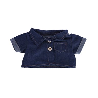 Ropa para peluche camisa make a friend textil azul 28x14 cm -  Make A Friend