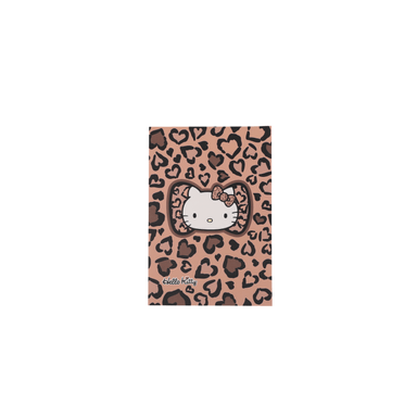 Libreta encuadernada con cola a5 colección hello kitty leopard design 32 hojas café sanrio -  Hello Kitty Leopard