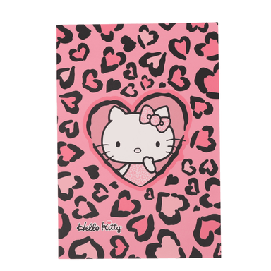 Libreta encuadernada con cola A5 colección hello kitty leopard design 32 hojas rosa sanrio -  Hello Kitty Leopard