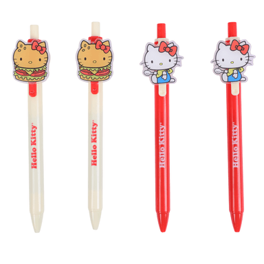 Lapicero retráctil de gel con personaje colección hello kitty retro diner 0.5mm negro 2 modelos -  Hello Kitty Retro Dinner