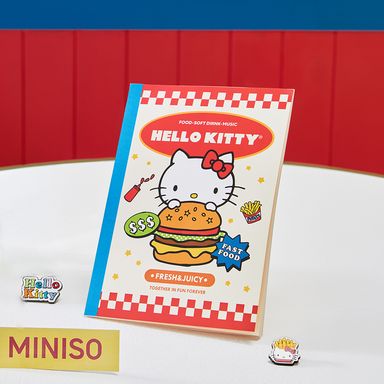 Libreta pasta suave hello kitty retro diner blanca -  Hello Kitty Retro Dinner