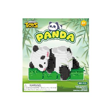 Bloques panda sobre bambu 16484 serie miniso -  Miniso