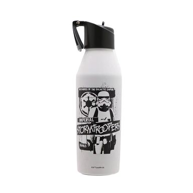 Tomatodo con tapa y asa stormtrooper acero inoxidable blanco 520 ml -  Star Wars