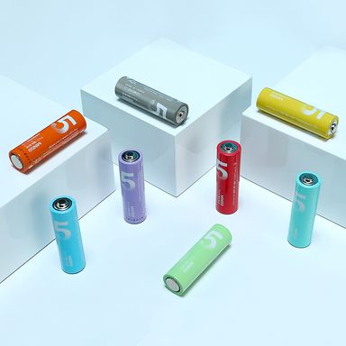Pilas AA alcalinas varios colores 8 piezas -  Miniso