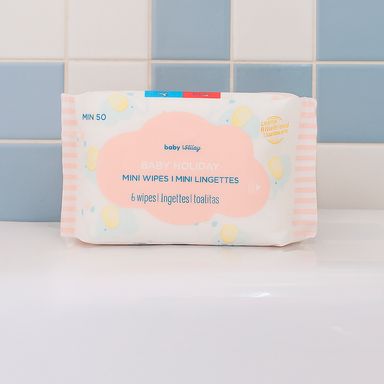 Paquete toallitas húmedas baby holiday 20x15 cm 6 piezas - Miniso
