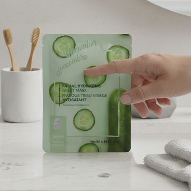 Mascarilla facial hidratante 25 ml pepino -  Miniso