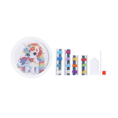 Kit pintura tipo diamantes unicornio 19 piezas -  Miniso