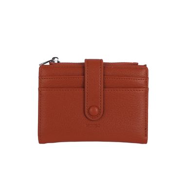 Tarjetero con monedero sintético café -  Miniso
