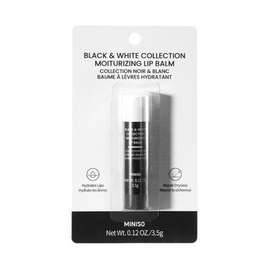 Bálsamo labial hidratante black & white 3.5 gr -  Miniso