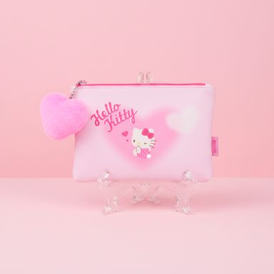Monedero hello kitty corazón colgando rosa -  Sanrio