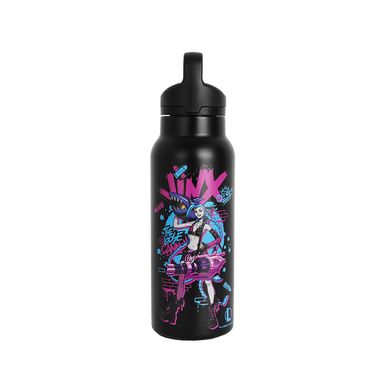 Tomatodo de doble pared con tapa abatible 600ml league of legends character negro -  League Of Legends