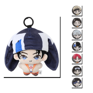 Llavero de peluche jay 10 cm + Blind box con insignias personajes de enhypen