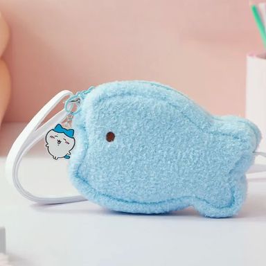 Bolso crossbody hachiware felpa azul 16x11x4.5 cm -  Chiikawa