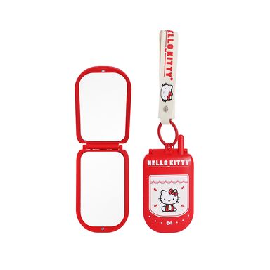 Espejo compacto de doble cara con diseño de concha de hello kitty -  Sanrio