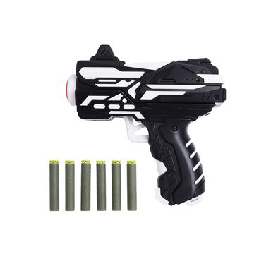Acción y deporte pistola de balas blandas serie black white pequena -  Miniso