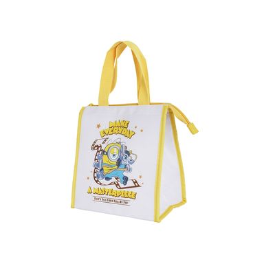 Lonchera para almuerzo minions and monsters blanco y amarillo -  Minions
