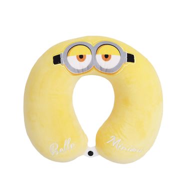 Almohada de viaje cervical de espuma viscoelastica minions and monsters amarilla -  Minions