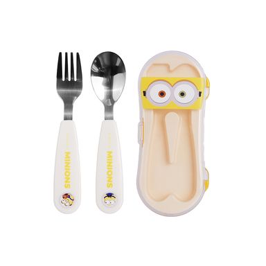 Set de cubiertos minions and monsters tenedor y cuchara -  Minions