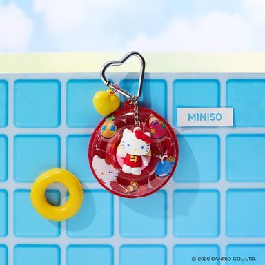 Lámpara con llavero de hello kitty jump in to summer en flotador -  Sanrio Jump In To Summer