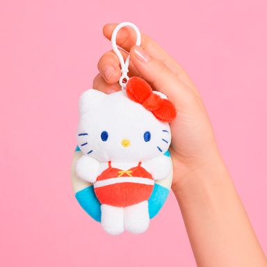 Llavero de peluche 13cm colección hello kitty jump in to summer flotador sanrio -  Sanrio Jump In To Summer