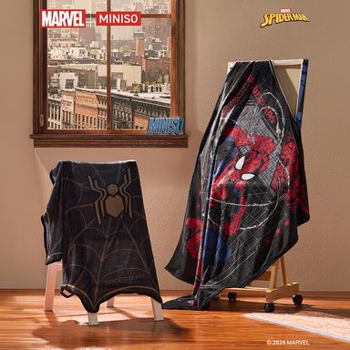 Manta con capucha colección marvel spiderman telaraña -  Marvel Spiderman