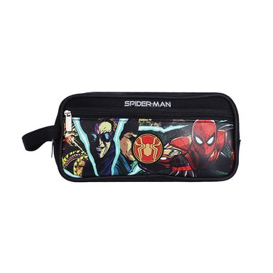 Cartuchera doble capa y cierre colección marvel spider man negro -  Marvel Spiderman