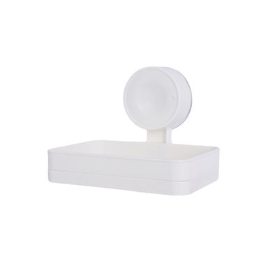 Accesorio para baño jabonera con drenaje para la pared blanco -  Miniso