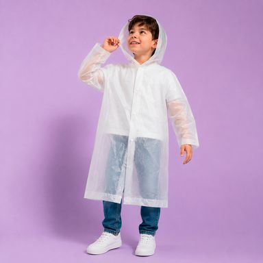 Impermeable poncho transparente para niños con bolsa de almacenamiento -  Miniso
