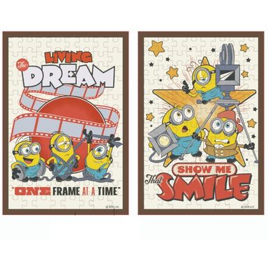 Rompecabezas con marco de 100 piezas minions and monsters 2 modelos surtidos -  Minions