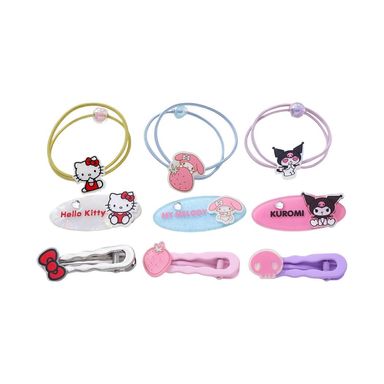 Set de accesorios para cabello hello kitty and friends 3 pzas -  Sanrio