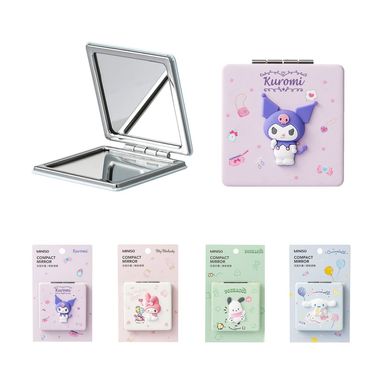 Espejo portátil plegable de doble cara con personajes de sanrio -  Sanrio