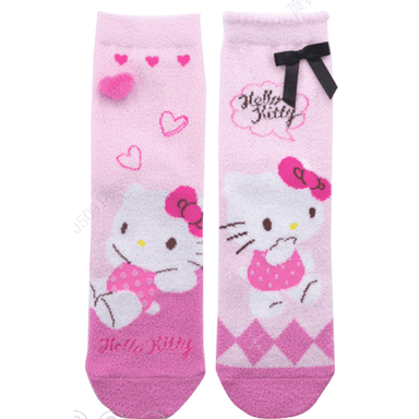 Medias afelpadas sanrio serie pink hello kitty 2 pares -  Sanrio