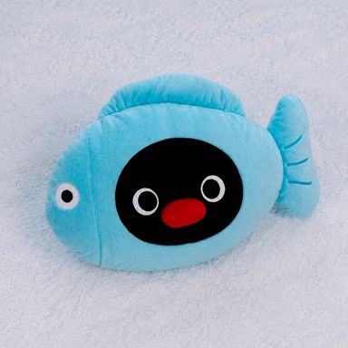 Cojín decorativo textil azul diseño de pez pingu -  Pingu