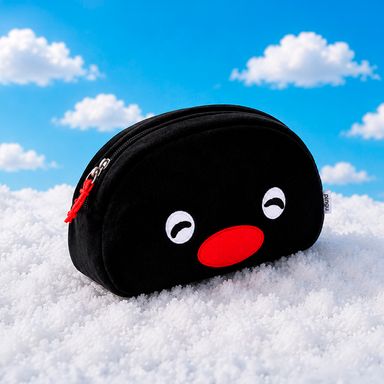 Cartuchera textil negra pingu -  Pingu