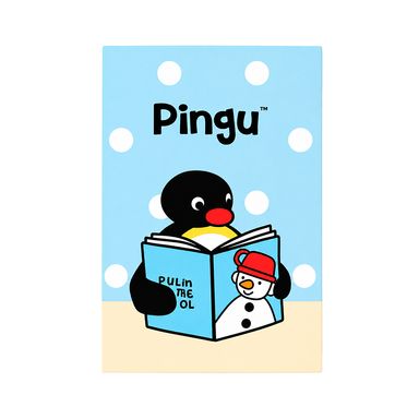 Libreta con estampado azul 32 hojas pingu -  Pingu