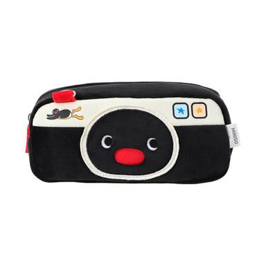 Cartuchera diseño de cámara textil negra pingu -  Pingu